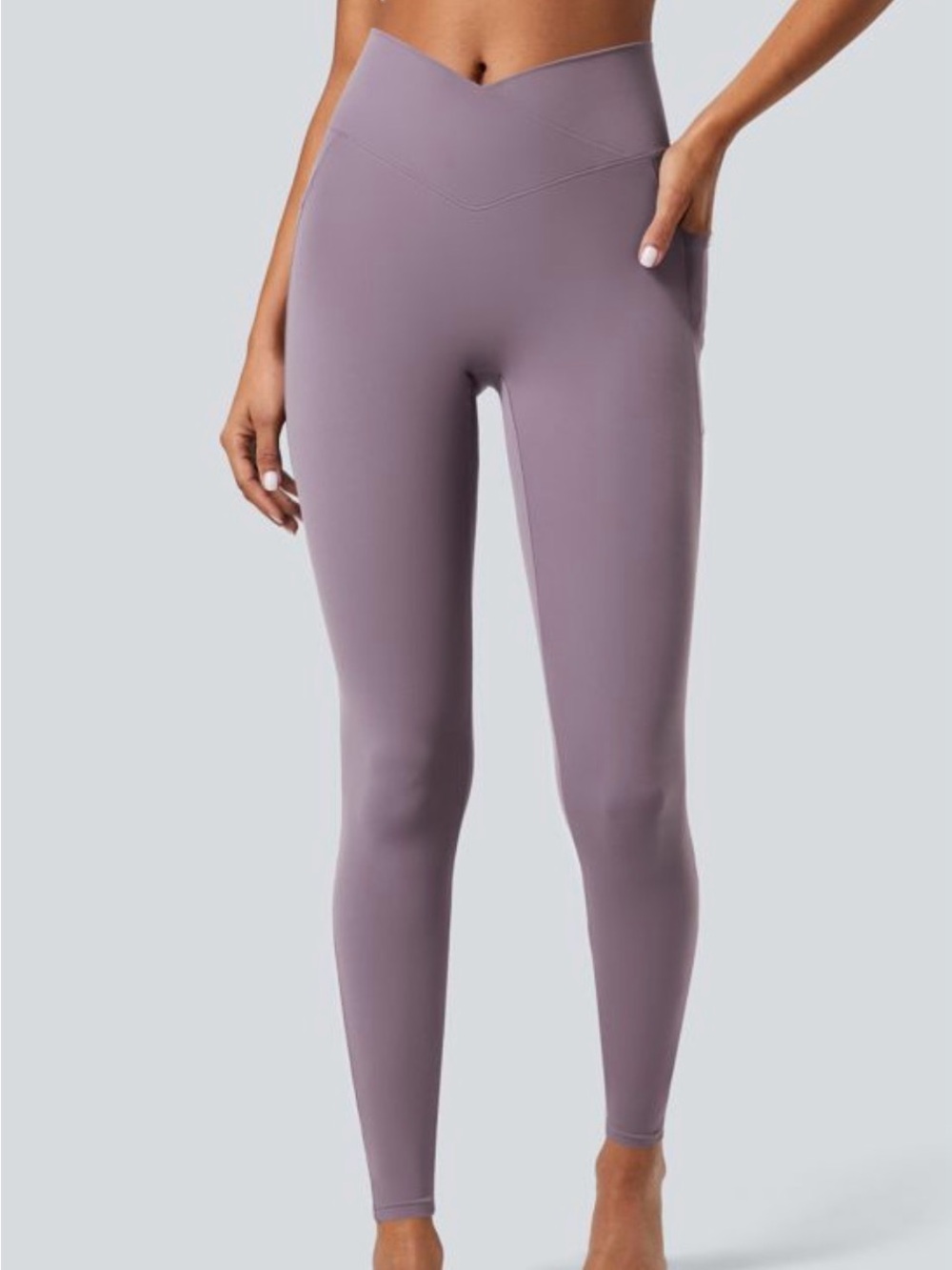 HALARA V-Front High-Waist Leggings — Lavender
